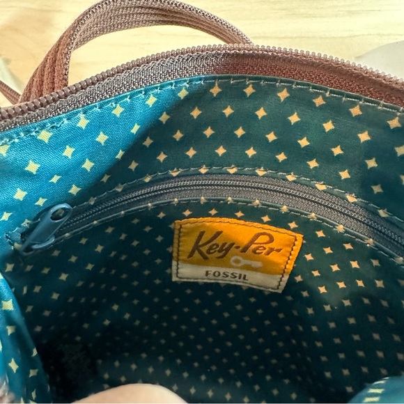 Fossil Key Per Waxed Canvas Crossbody Bag - Picture 8 of 8